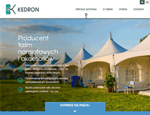 Tablet Screenshot of kedron.pl